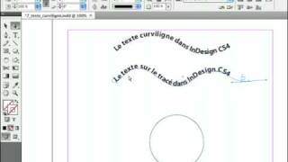 Adobe InDesign CS4  Les textes sur des tracés [upl. by Llehsram]