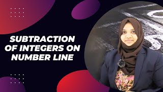 Integers  Subtraction of Integers on Number Line [upl. by Aisya]