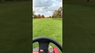 Mowing fairways with no dew is challenging’ golfcoursemaintenance golfcourse [upl. by Leinto]