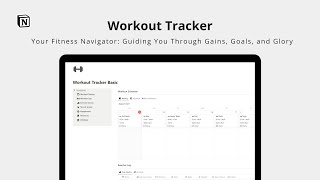 Build a Powerful GymFitnessWorkout Tracker in Notion Full Step by Step Tutorial  Free Template [upl. by Jonie]