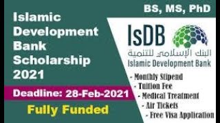 How to fill Islamic Development Bank scholarship application form [upl. by Aiciled]