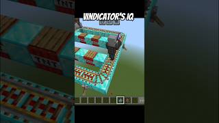 Vindicators IQ 🤣 minecraft shorts fypシ゚viral [upl. by Kieran510]