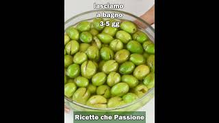 Ricette che Passione ti spiega come preparare le olive schiacciate calabresi in salamoia [upl. by Lindberg376]