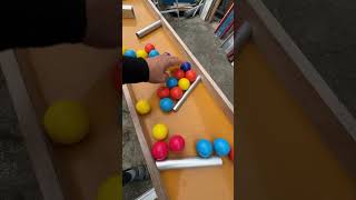 Marble run orange circle slope asmr ☆ DIY rain gutter wooden slope ② [upl. by Yolane499]