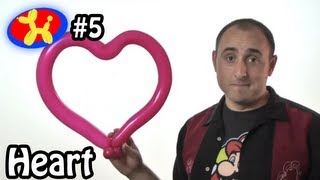 One Balloon Heart  Balloon Animal Lessons 5 [upl. by Izmar288]