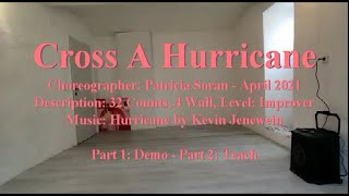 Linedance  Cross A Hurricane  Demo amp Teach [upl. by Gloriane183]