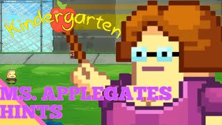 Kindergarten Walkthrough  Ms Applegates Hints [upl. by Neelie741]