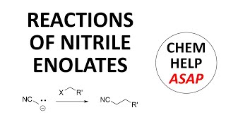 formation amp reaction of nitrile enolates [upl. by Kerrison769]