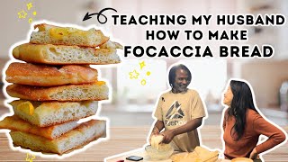 Easy FOCACCIA Recipe for Beginners NO MEASURING Required [upl. by Gwenni]