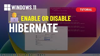 Windows 11 Disable or Enable Hibernate from Command Prompt or PowerShell [upl. by Saylor241]