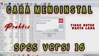 Cara Menginstal SPSS 16 di Laptop [upl. by Saxe]