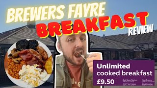 Brewers Fayre UNLIMITED Full English Breakfast Review  StocktonOnTees [upl. by Mikahs]