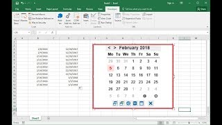 How to Add Date Picker Calendar Drop Down in MS Excel Easy [upl. by Sulohcin]