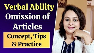 Omission of Articles in Verbal Ability  Concept Tips amp Practice for Placement Tests Jobs amp Exams [upl. by Yreva]