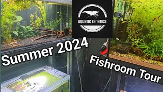 Big Changes Ahead Summer 2024 Fishroom Tour aquarium fish fishroom [upl. by Liartnod]