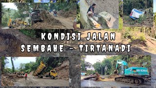 HARI KE5 KONDISI TERKINI JALAN SEMBAHE  TIRTANADI PASCA LONGSOR SAAT INI BELUM BISA DILALUI [upl. by Adnawak]