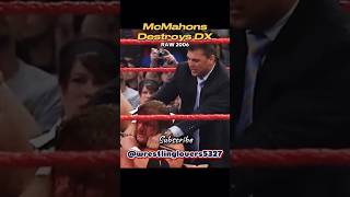 McMahons Destroys DX 2006  Mr McMahon Shane McMahon destroys Shawn Michaels Triple H RAW 2006 wwe [upl. by Anasus]