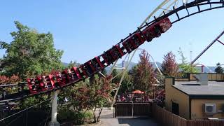 Corkscrew Review  Silverwood Theme Park 2021 [upl. by Nalod749]