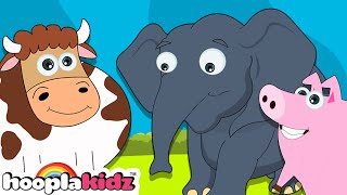 Hooplakidz  Animal Sounds Song  Sound Of Animals Ep 102 [upl. by Novar919]