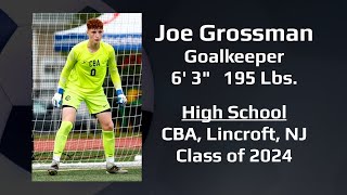 Joe Grossman Soccer Highlight Film Recruiting Tape [upl. by Ydac]