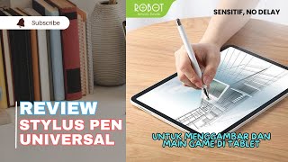 Unboxing amp Review Stylus Pen Universal Robot review styluspen pen tablet ipad iphone huawei [upl. by Noeled]