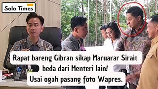 Coba Perhatikan Sikap Maruarar Sirait ke Gibran Usai Polemik Foto Wapres [upl. by Ruffi]