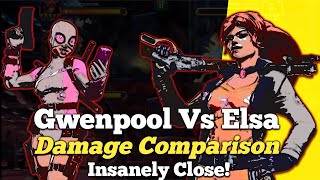 Elsa Bloodstone Vs Gwenpool Damage Comparison  Cant Get Any Closer  Marvel Contest Of Champions [upl. by Anitnas]