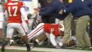 Joe Paterno Gets TACKLED and BREAKS his leg [upl. by Eldora]