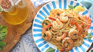 Easy Shrimp Scampi  20 Minute Recipe [upl. by Ayk713]