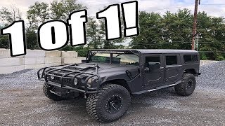 EXTREMELY RARE 750HP LBZ DURAMAX SWAPPED HUMMER H1 [upl. by Hairahs]