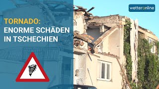 Exklusiv Schäden nach Tornado in Tschechien 24062021 [upl. by Verla593]