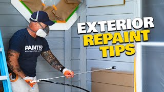 Painting a Home Exterior DIY Tips From A PRO [upl. by Rednijar399]