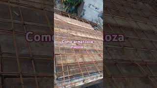 Como armar loza maziza de barillaconstruction suscribete [upl. by Ahsikym]