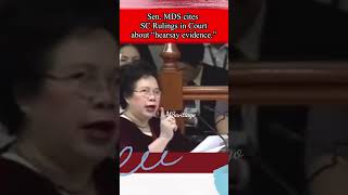 miriam cites SC Rulings about hearsay evidence to educate trending viralvideo fyp [upl. by Acinomal]