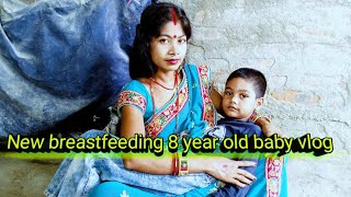 breastfeeding 8 year old baby vlog indian [upl. by Selia]