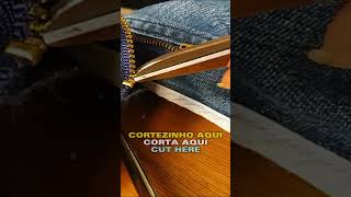 COMO CONSERTAR ZIPER DE CALÇA JEANS HOW TO FIX JEANS ZIPPER COMO ARREGLAR CREMALLERA DE LOS JEANS [upl. by Nner]