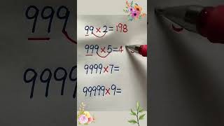 Multiplication Quick calculation🥰💯❤️🧠🥰maths multiplication multiply foryou [upl. by Leverett]