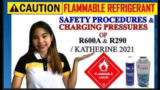 R600a amp R290 SAFETY PROCEDURES  CHARGING PRESSURES  KATHERINE 2021 [upl. by Ballard]