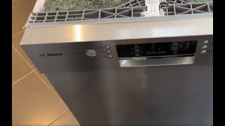 How to Instal a Dishwasher Fit Bosch under bench style [upl. by Fanchette913]