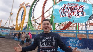 A Festive Day Out At Hyde Park Winter Wonderland 2022 Rides roller coasters food and more [upl. by Shaer]