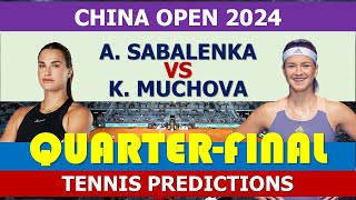 Aryna Sabalenka vs Karolína Muchová  China Open 2024 [upl. by Benton705]