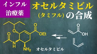 オセルタミビルタミフルOseltamivirTamifluの合成【インフルエンザ治療薬】 [upl. by Richmal]