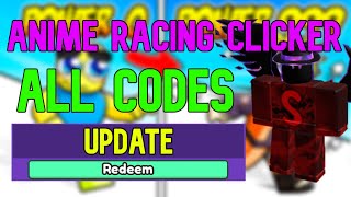 ALL Anime Racing Clicker CODES  Roblox Anime Racing Clicker Codes June 2023 [upl. by Nipha]