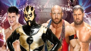 Elimination Chamber 2014 Kickoff  Cody Rhodes amp Goldust vs Ryback amp Curtis Axel [upl. by Eeruhs]