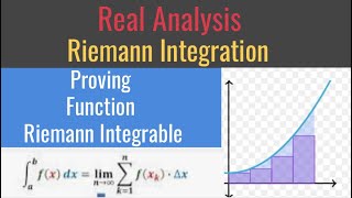 Real Analysis  Riemann integration  How to show a function Riemann Integrable Riemann Integral [upl. by Tongue]