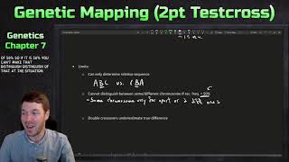 Genetic Mapping Twopoint Testcross  Genetics Ep 26 [upl. by Carolan]