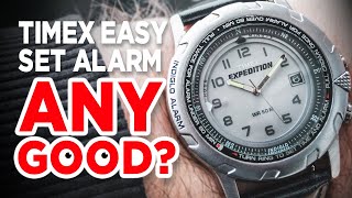 TIMEX Expedition Easy Set Alarm Watch Review  Featuring a very unique way of setting the alarm [upl. by Nevla]