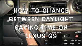 How to change clock on 20162020 Lexus GS [upl. by Xerxes]