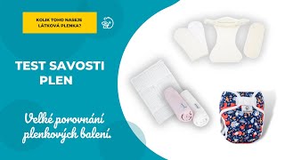 Test savosti plen  látkové a jednorázové pleny [upl. by Annadal498]