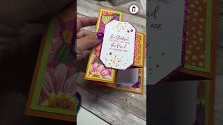 Handmade trifold shutter card [upl. by Annerahs]